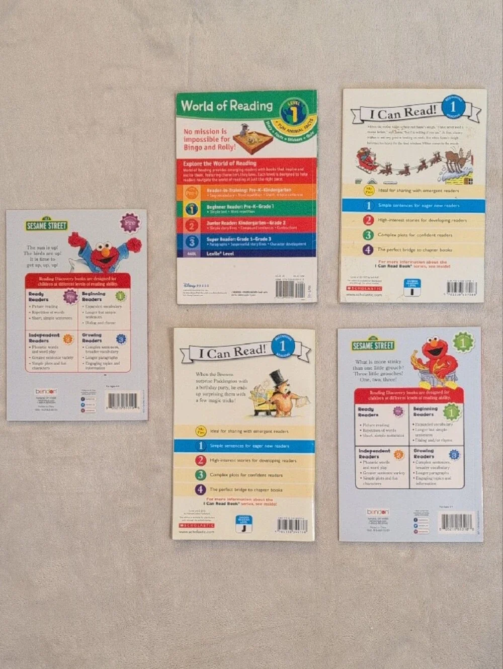 10 Level 1 Early Reader Book Bundle Sesame Street Kids Learn to Read Books